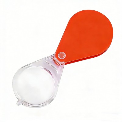 3X HD Plastic Magnifying Glass, Foldable Portable Handheld Magnifier for Reading