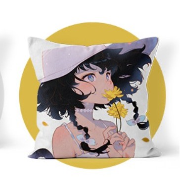 15.76 x 15.76" Premium Full Customize Filled Square Throw Pillow W/ Hidden Zipper