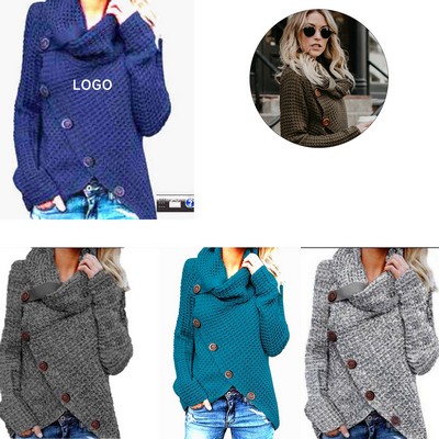 Women's Turtle Cowl Neck Sweaterp