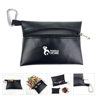 PU Golf Tee Bag