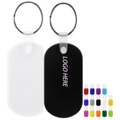 PVC Oval Vinyl Keychain