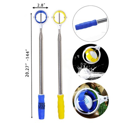 Extendable Golf Ball Retriever with Quick-Release Head