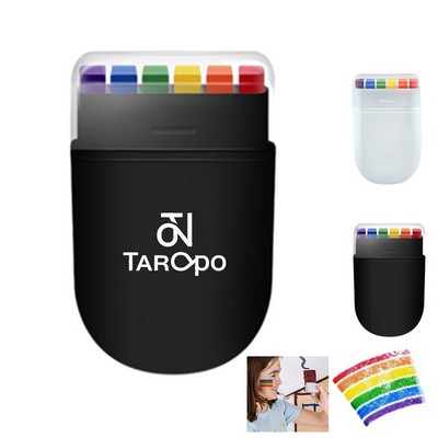 2 1/3" World Cup Theme 6 Color Face Paint Stick W/ Clear Cap
