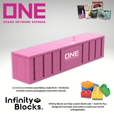 Infinity Blocks - Custom 6" Shipping Container Block Set
