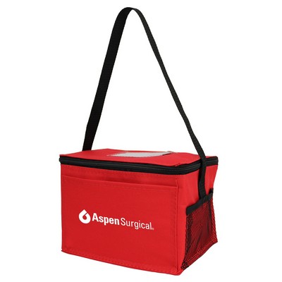600D Polyester 6-Can Insulated Cooler Bag