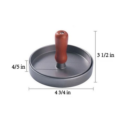 Solid Aluminum Hamburger Patty Press