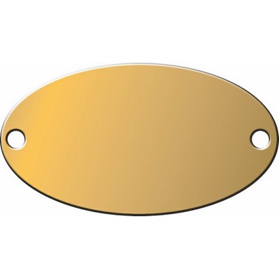 Stock Metal Blank Tags Brass Oval