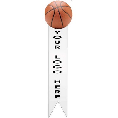 Basketball Bookmark w/ Black Back