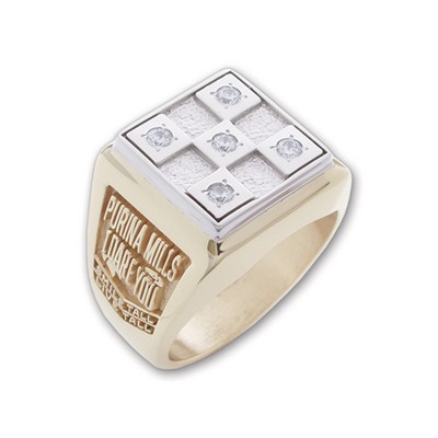 Maxim Series Men's Square Ring with Insert