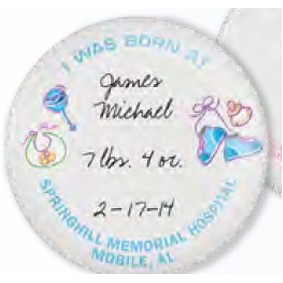 Round Keepsake Button (3" Diameter)