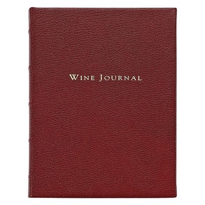 Tabbed Wine Journal w/Leather Cover