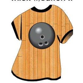 Gray Bowling Ball T-Shirt Mighty Mini Magnet