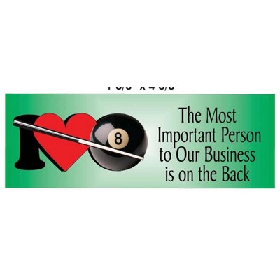 I Love Pool Panoramic Photo Hand Mirror (1 5/8"x4 5/8")