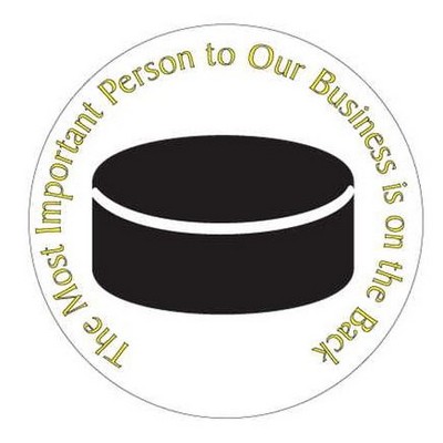 Hockey Puck Photo Hand Mirror (2½" Diameter)