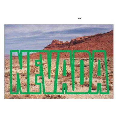 Nevada Desert Photo Hand Mirror (2"x3")