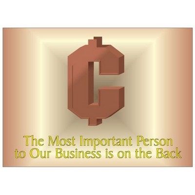 Cent Sign Rectangle Photo Hand Mirror (2½"x3½")