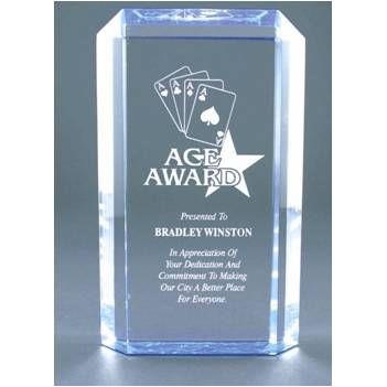 4 3/4" x 6 1/4" Blue Premier Acrylic