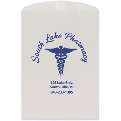 White Candy/ Cookie & Gourmet Bags (4 3/4"x6 3/4")