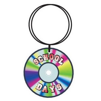 School Days Disc Keychain w/Mirrored Back (12 Square Inch)