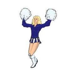 Cheerleader Lapel Pin