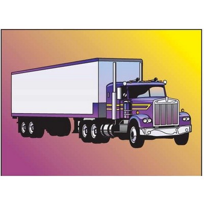 Diesel Truck Metal Photo Magnet (2 1/2"x3 1/2")