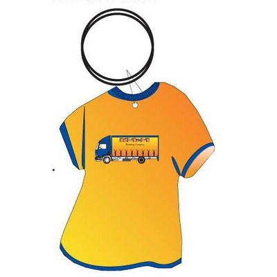 Commercial Truck Executive T Shirt Keychain w/Mirrored Back (4 Square Inch)