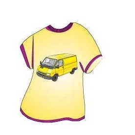 Yellow Panel Van T-Shirt Lapel Pin