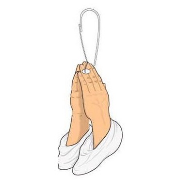 Praying Hands Zipper Pull
