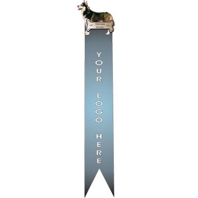 Siberian Husky Dog Bookmark w/ Black Back