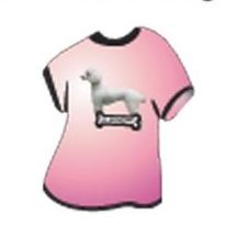 Poodle Dog T-Shirt Lapel Pin