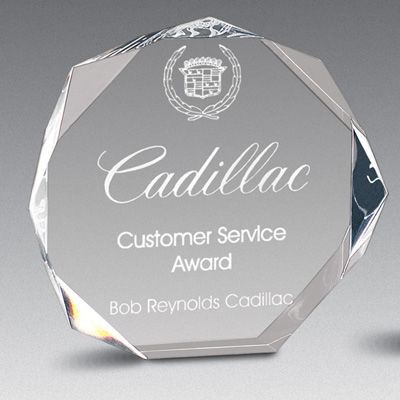 Small Octagon Bevel Award (4"x4")