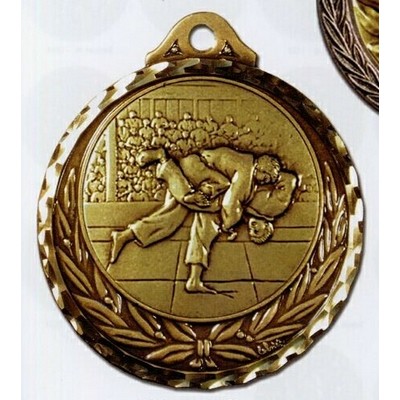 Stock Diamond Stuck Medal (Figure Skating Male) 2 3/4"