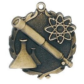 Medal, "Science" Wreath - 2 1/2" Dia.