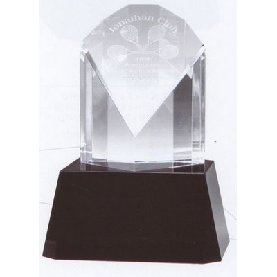 Small Optical Crystal Peacock Award