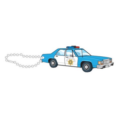 Police Car Promotional Key Chain w/ Black Back (10 Square Inch)