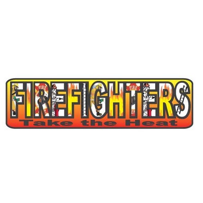 Fireman Slogan Executive Magnet w/ Full Magnetic Back (10 Square Inch)