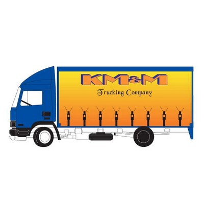 Commercial Truck Promotional Magnet w/ Strip Magnet (10 Square Inch)