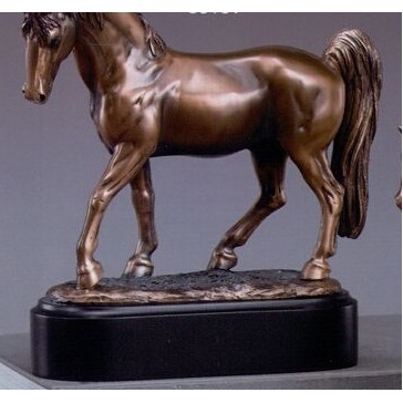 Tennessee Walking Horse Trophy w/Rectangle Base (8.5"x8.5")