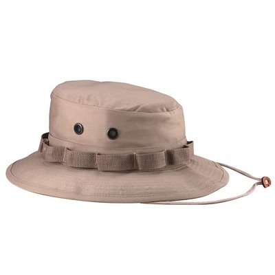 100% Cotton Ripstop Khaki Boonie Hat