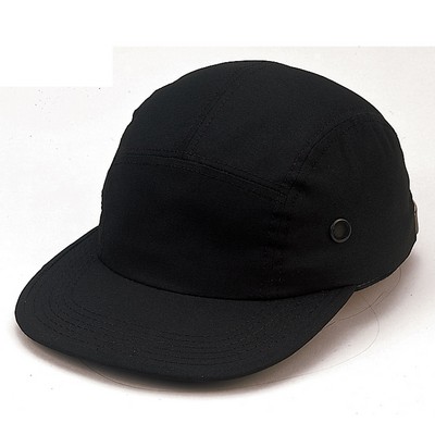 Poly/Cotton Black Military Street Cap