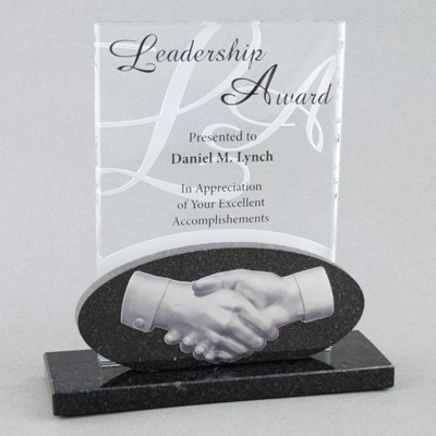 Félicitation 1 Award (7"x 7-1/2"x 2")