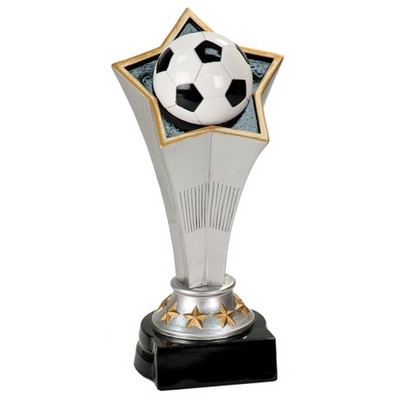 7" Soccer Rising Star Resin Trophy
