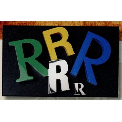 Reverse Channel Fabricated Stainless Finish 14" Letters w/ 2" Depth