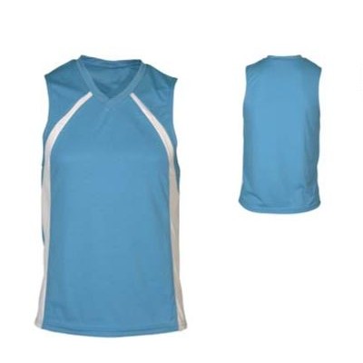 Adult Cool Mesh Multi Sport Jersey Shirt w/ Contrast Front Panel & V-Neck