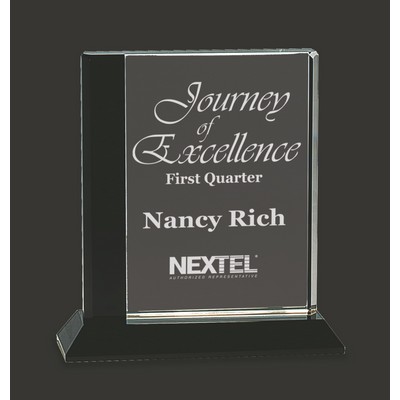 Framed Glory-BB Black/Clear Crystal Award S - 7'' H