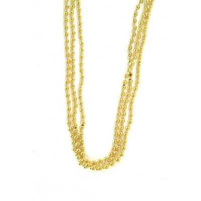 33" Gold Bead Necklace