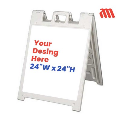 A-Frame Sign | 24" x 24" – Frame with Printed Panels