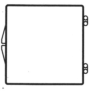 Rigid Clear Hinged Plastic Box (2 9/16"x2 9/16"x1 7/16")
