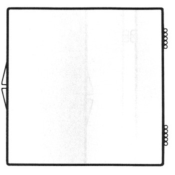 Rigid Clear Hinged Plastic Box (4 1/16"x4 1/16"x3/8")