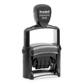 Trodat Professional Self-Inking Die Plate Dater/Numberer's Stamp w/2 Color Pad (1 13/16"x1")